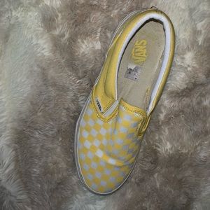 Yellow slip on vans